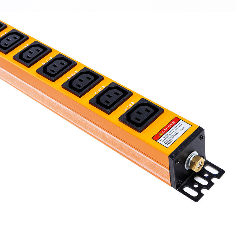 22 decursibus IEC C13 IEC C19 1.5U Surge Protection PDU Vertical Install Hot Swappable RS485 metered equipped Rack PDU