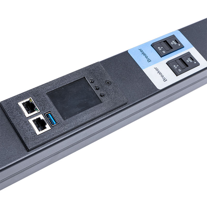 Brazil Sockets 24 Outlets 1.5U Liquid Magnetic Circuit Breaker Vertical TCP/IP smart Rack PDU