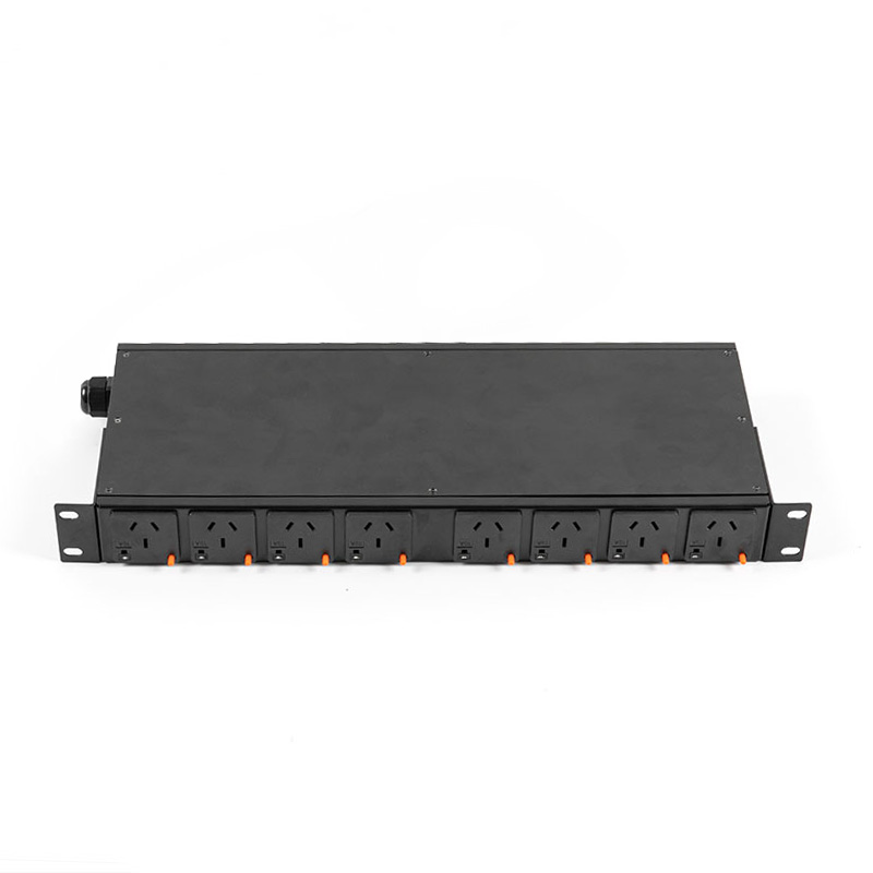 8-Outlet Horizontalis TCP/IP Sensor Breaker eco Smart Rack Pdu 1U