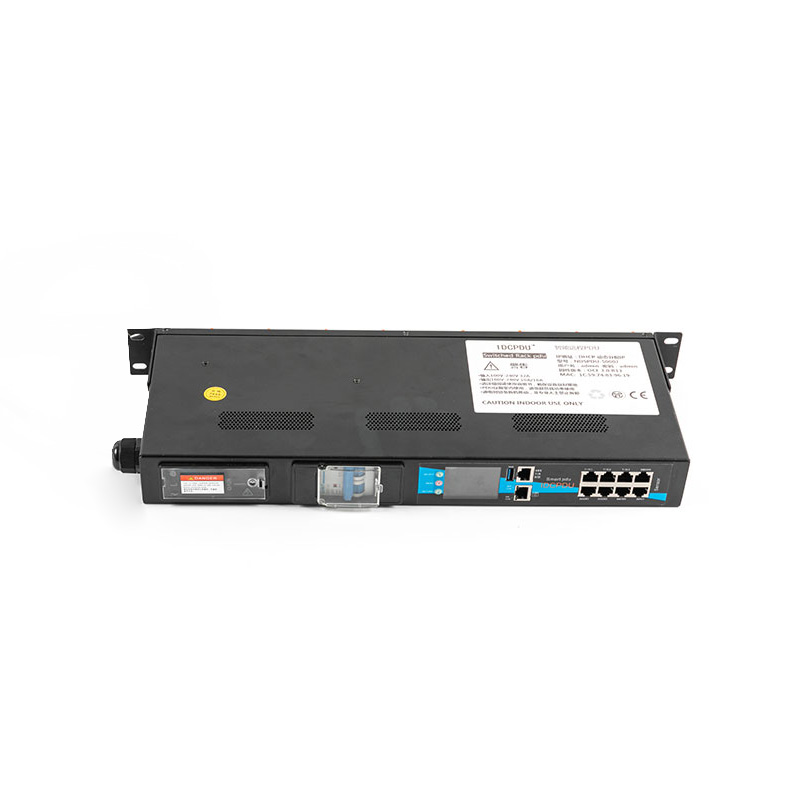 8-Outlet Horizontalis TCP/IP Sensor Breaker eco Smart Rack Pdu 1U