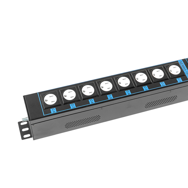 16-Outlet C13 C19 US Vertical TCP/IP Sensor Breaker eco Smart Rack Pdu