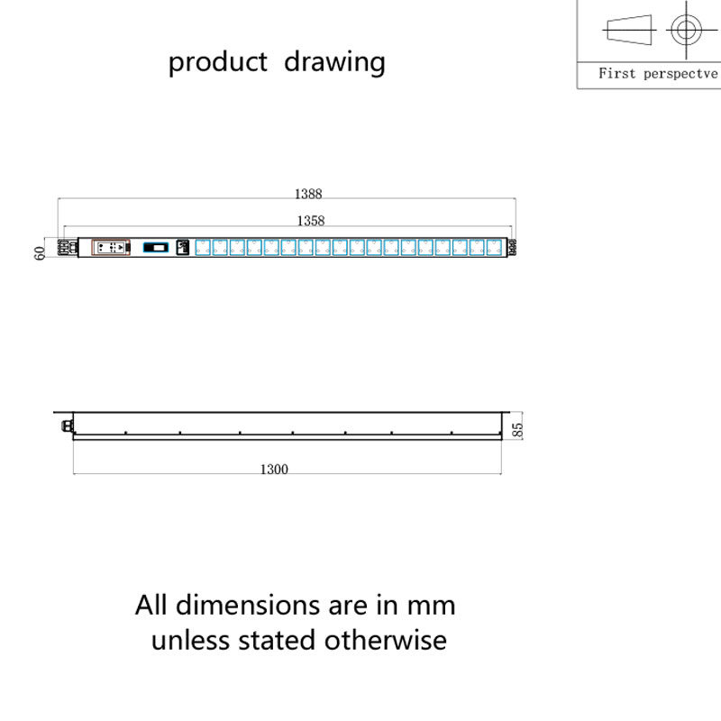 18-Outlet South Africa Vertical Surge Protection Breaker Switched Rack Pdu