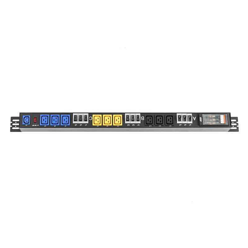 III-Phase X-Outlet C13 C19 Vertical Breaker ONERO Protection Switched Rack Pdu