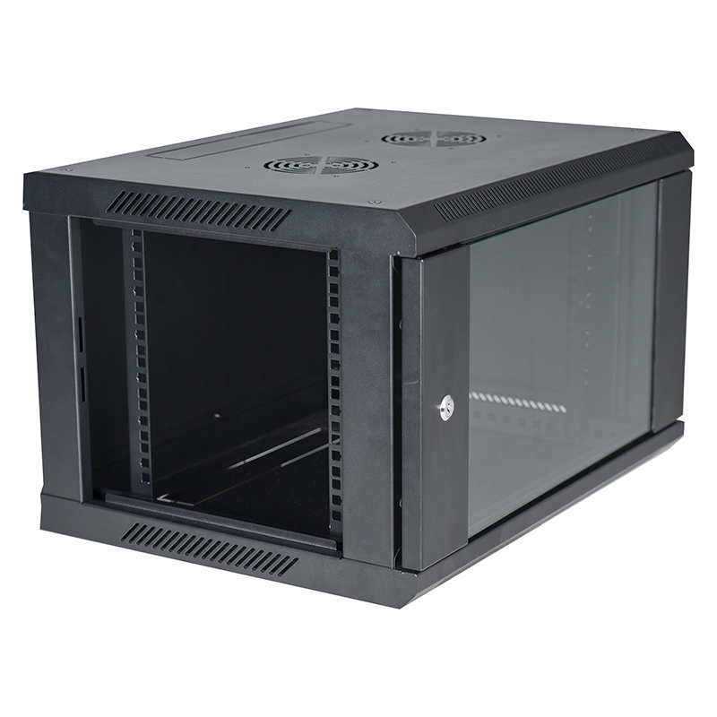 Network Data Wall Cabinet Black 600X450mm 6U