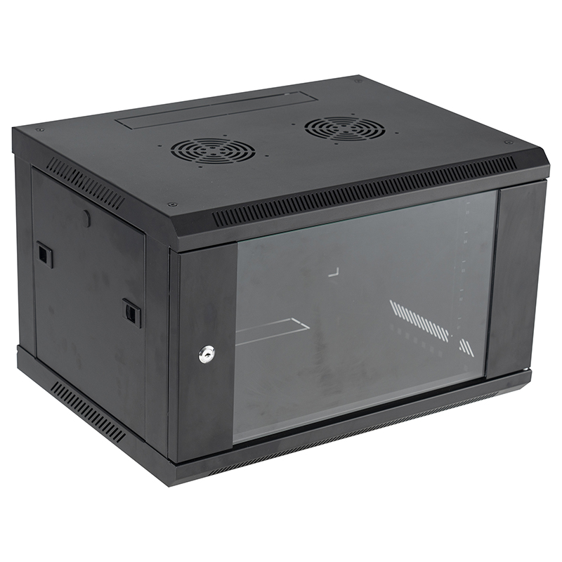 Network Data Wall Cabinet Black 600X450mm 6U