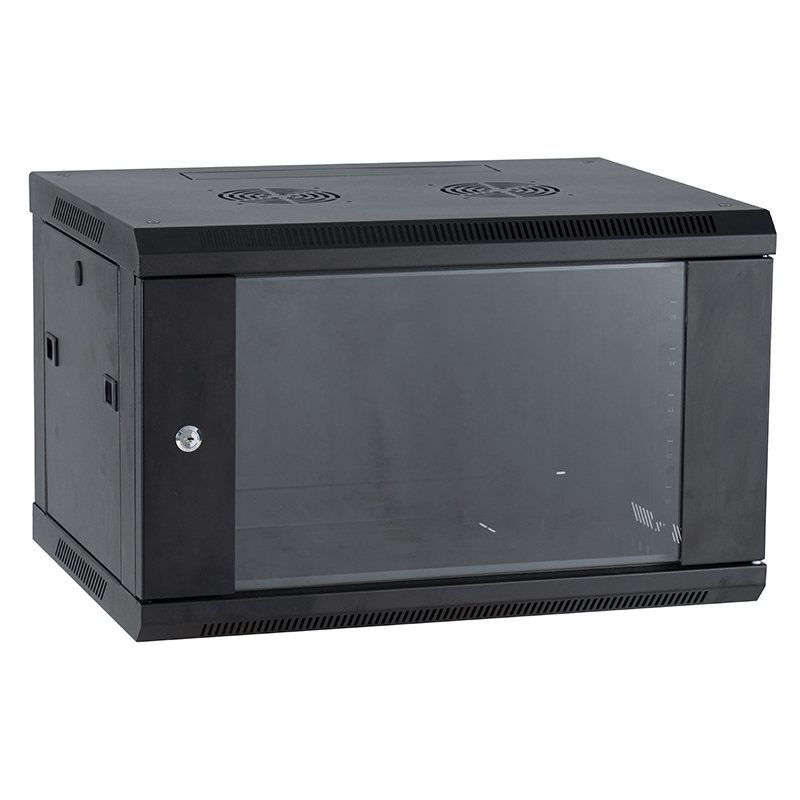 Network Data Wall Cabinet Black 600X450mm 6U