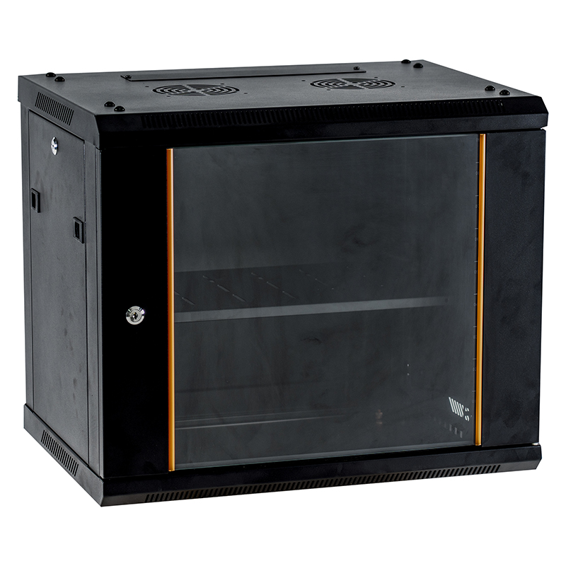 Network Data Wall Cabinet Black 600X450mm 9U