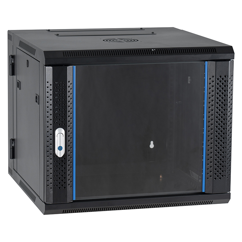 Network Data Wall Cabinet Black 600X600mm 9U