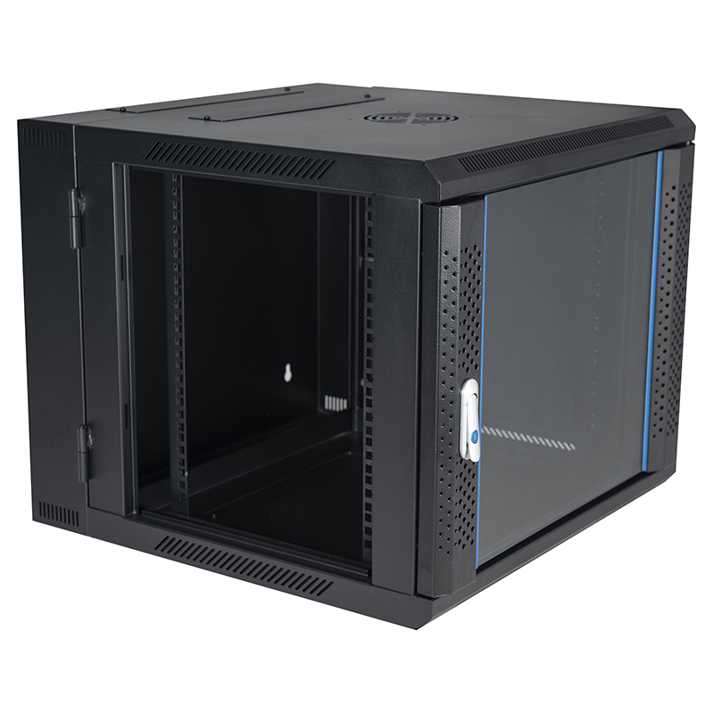 Network Data Wall Cabinet Black 600X600mm 9U