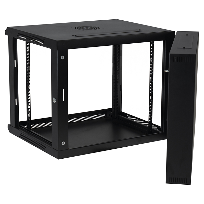 Network Data Wall Cabinet Black 600X600mm 9U