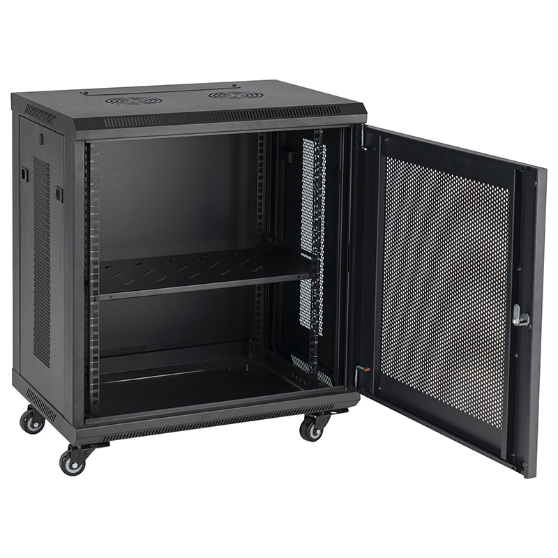 Network Data Wall Cabinet Black 600X450mm 12U