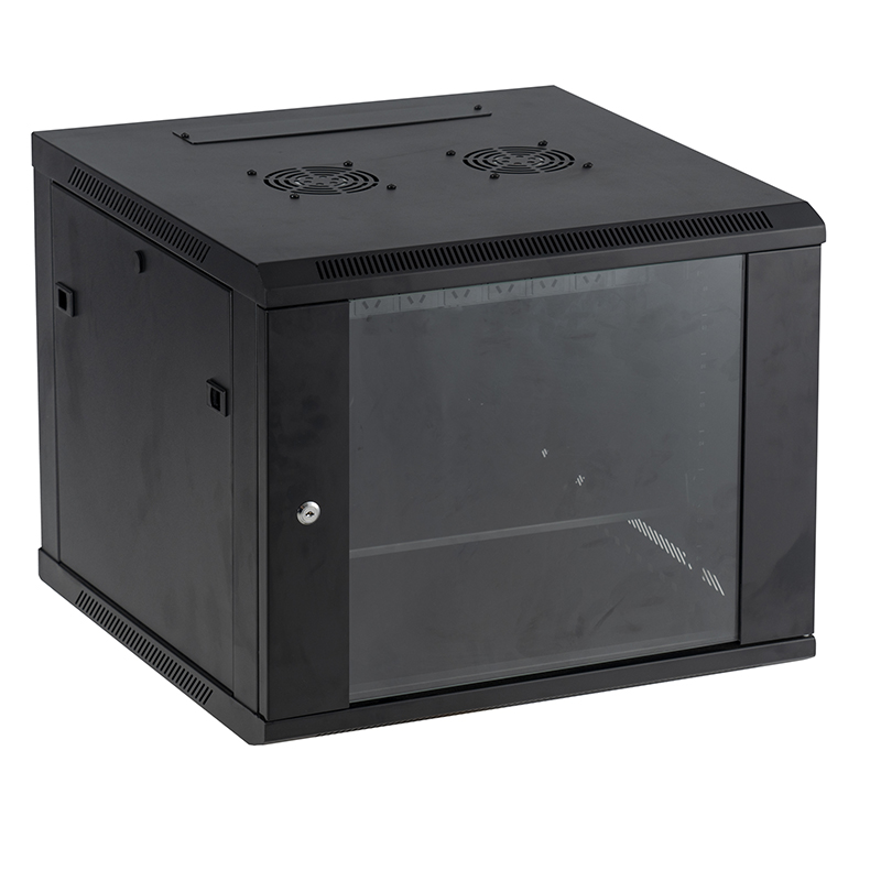 Network Data Wall Cabinet Black 600X600mm 9U